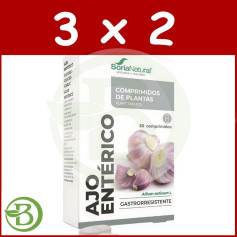 Pack 3x2 Ajo Entérico 30 Comprimidos Soria Natural