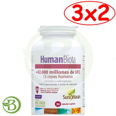 Pack 3x2 Human Biota 30 Cápsulas Sura Vitasan