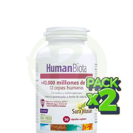 Pack 2x Human Biota 30 Cápsulas Sura Vitasan