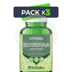 Pack 3x Fitosol Berberina 60 Capsulas Ynsadiet