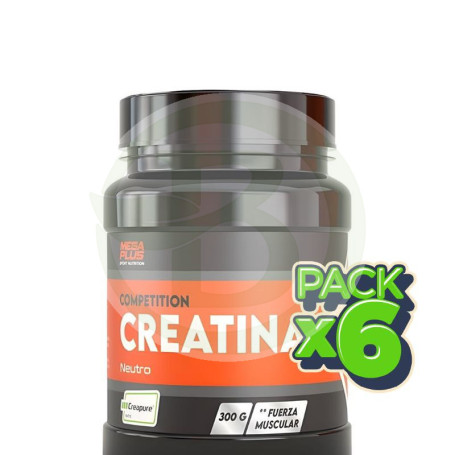 Pack 6x Creatina Creapure 300Gr Megaplus