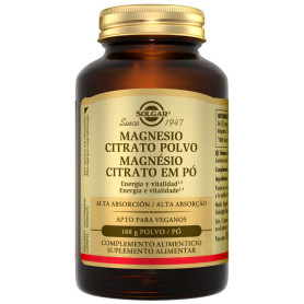 Magnesio Citrato en Polvo 108G Solgar