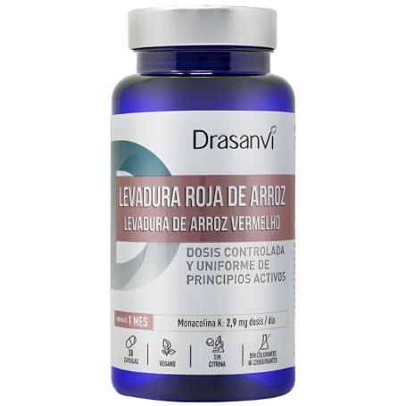 Levadura Roja De Arroz (2,9Mg Monacolina K) 30 Capsulas Drasanvi