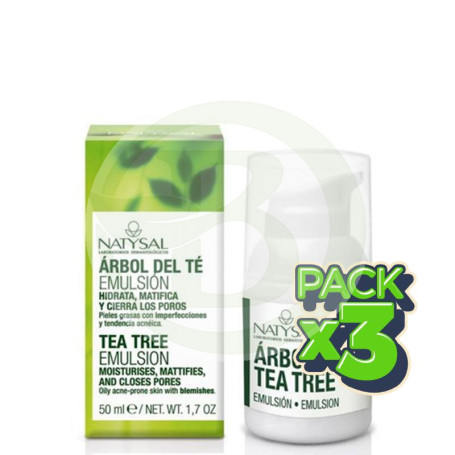Pack 3x Crema de Árbol de Té 50Ml. Natysal