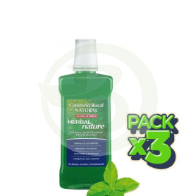 Pack 3x Colutorio Herbal Nature 500Ml. Natysal