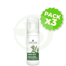 Pack 3x Limpiador Facial Árbol del Té 150Ml. Natysal