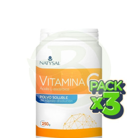 Pack 3x Vitamina C en Polvo Soluble 250G Natysal