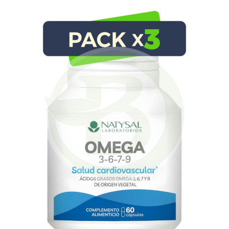 Pack 3x Omega 3-6-7-9 60 Cápsulas Natysal