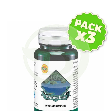 Pack 3x Espirulina 90 Comprimidos Robis