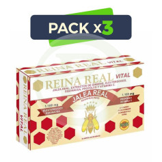 Pack 3x Reina Real Vital 20 Ampollas Robis