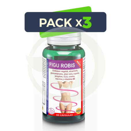 Pack 3x Figu Robis 60 Cápsulas Robis