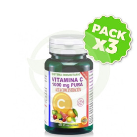 Pack 3x Vitamina C 40 Cápsulas Robis