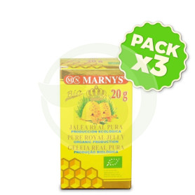 Pack 3x Jalea Real Pura 20Gr. Marnys
