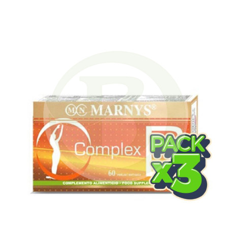 Pack 3x Complex B (Vitaminas) Marnys