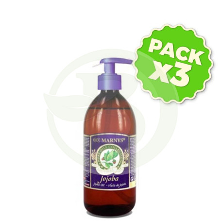 Pack 3x Aceite Puro de Jojoba 500Ml. Marnys