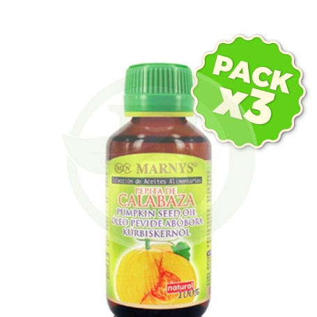 Pack 3x Aceite Alimentario de Pepita de Calabaza Marnys
