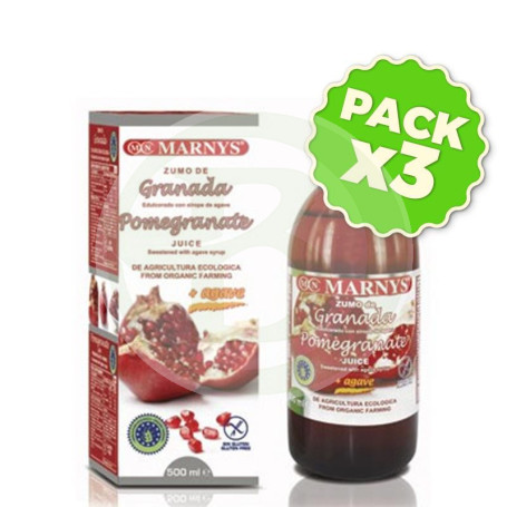 Pack 3x Zumo de Granada 500Ml. Marnys