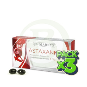 Pack 3x Astaxanmar 30 Cápsulas Marnys