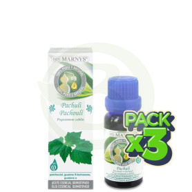 Pack 3x Aceite Esencial Alimentario de Patchuli 15Ml. Marnys
