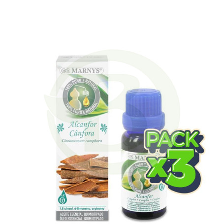 Pack 3x Aceite Esencial de Alcanfor Marnys