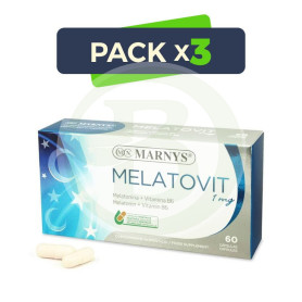 Pack 3x Melatovit 60 Cápsulas Marnys