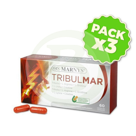 Pack 3x Tribulmar 60 Cápsulas Marnys