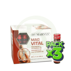 Pack 3x Magvital 20 Viales Marnys
