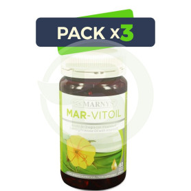 Pack 3x Mar-Vitoil 60 Cápsulas 500Mg. Marnys