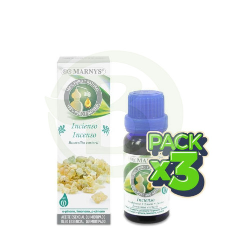 Pack 3x Aceite Alimentario de Incienso 15Ml. Marnys