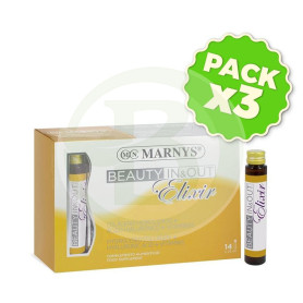 Pack 3x Beauty In & Out Elixir 14 Viales Marnys