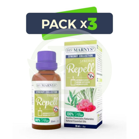 Pack 3x Synergy Repell 30Ml. Marnys
