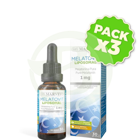 Pack 3x Melatovit Liposomal 30Ml. Marnys