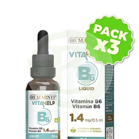 Pack 3x Vitahelp B6 30Ml Marnys