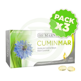Pack 3x Cuminmar (Aceite De Comino Negro) 60 Cápsulas Marnys