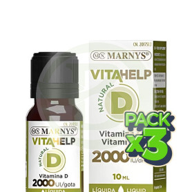 Pack 3x Vitahelp D Líquida 2000Ui 10Ml Marnys