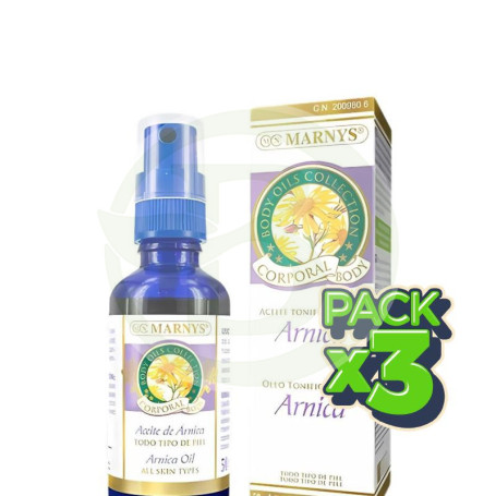 Pack 3x Aceite Corporal De Árnica 50Ml Marnys