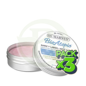 Pack 3x Bioatopic Bálsamo Nariz y Labios 15Ml Marnys