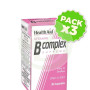 Pack 3x Complejo B 30 Cápsulas Health Aid