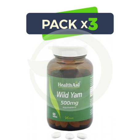 Pack 3x Ñame Silvestre (Dioscorea Villosa) Health Aid