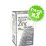 Pack 3x Gluconato de Zinc 70Mg. Health Aid