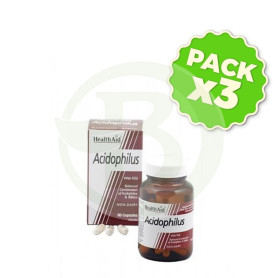 Pack 3x Acidophilus Plus (4.000 Millones) Health Aid