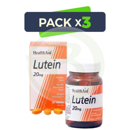 Pack 3x Luteina 20Mg. Health Aid