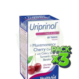 Pack 3x Uriprinol 60 Comprimidos Health Aid