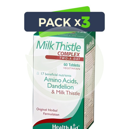 Pack 3x Cardo Mariano Complex 60 Comprimidos Health Aid