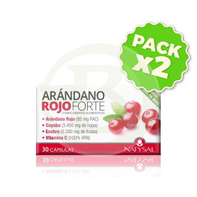 Pack 2x Arándano Rojo Forte 30 Cápsulas Natysal