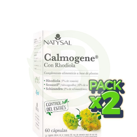 Pack 2x Calmogene con Rhodiola 60 Capsulas Natysal