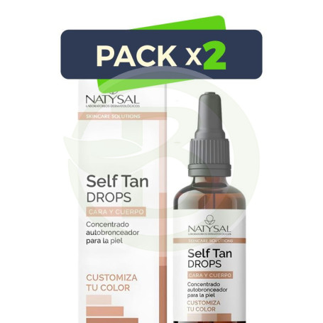 Pack 2x Concentrado Autobronceador en Gotas 30Ml Natysal