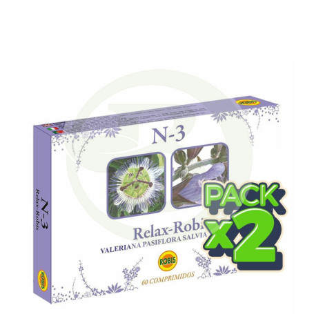 Pack 2x Relax Robis N-3 60 Comprimidos Robis