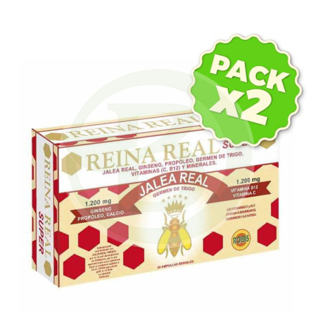 Pack 2x Reina Real Super 20 Ampollas Robis