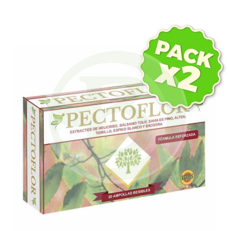 Pack 2x Pectoflor 20 Ampollas Robis
